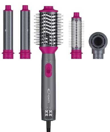 Conti BTY M0005 CP Professional Hair Styling Tool – 1200W DC Motor, Up to 210°C, 5 Accessories