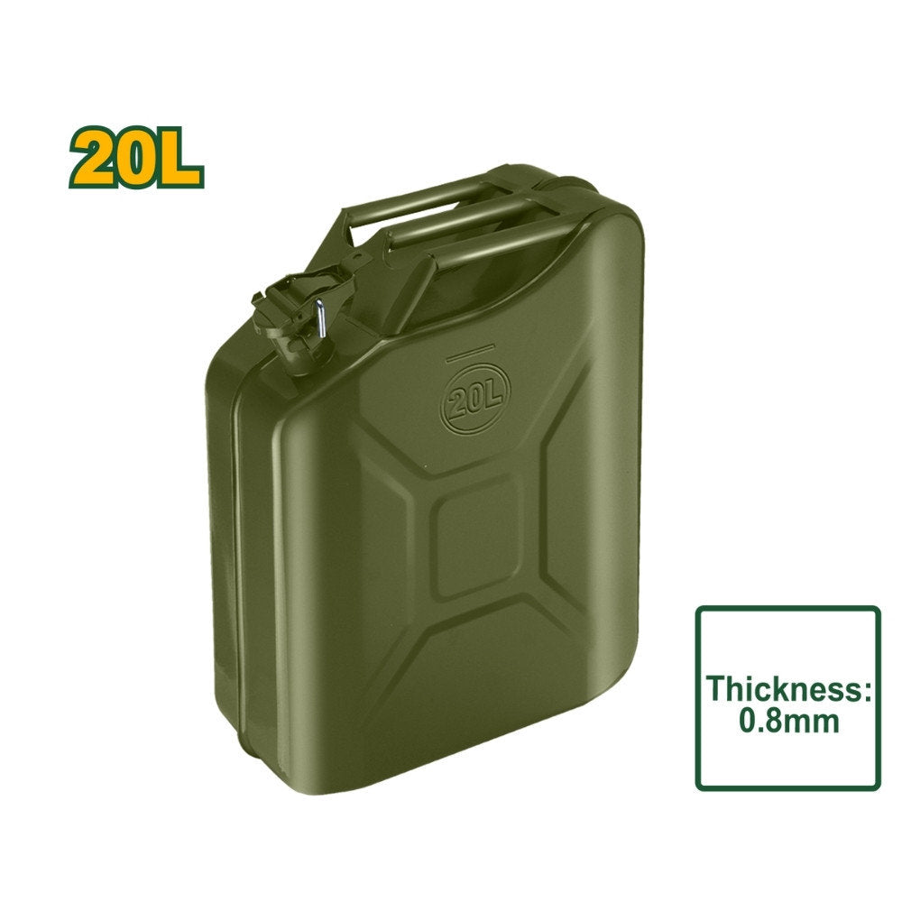  Jadever Heavy Duty 20L Metal Jerry Can Stainless Steel