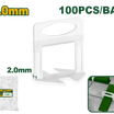 Jadever Tile Spacer 2mm 100 Pcs Precision & Easy Use