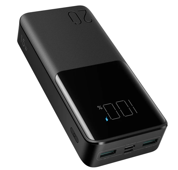 Joyroom 15W Power Bank 20000mAh Fast Charging - Black