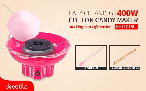Decakila Cotton Candy Maker KETT018R – Easy & Fun