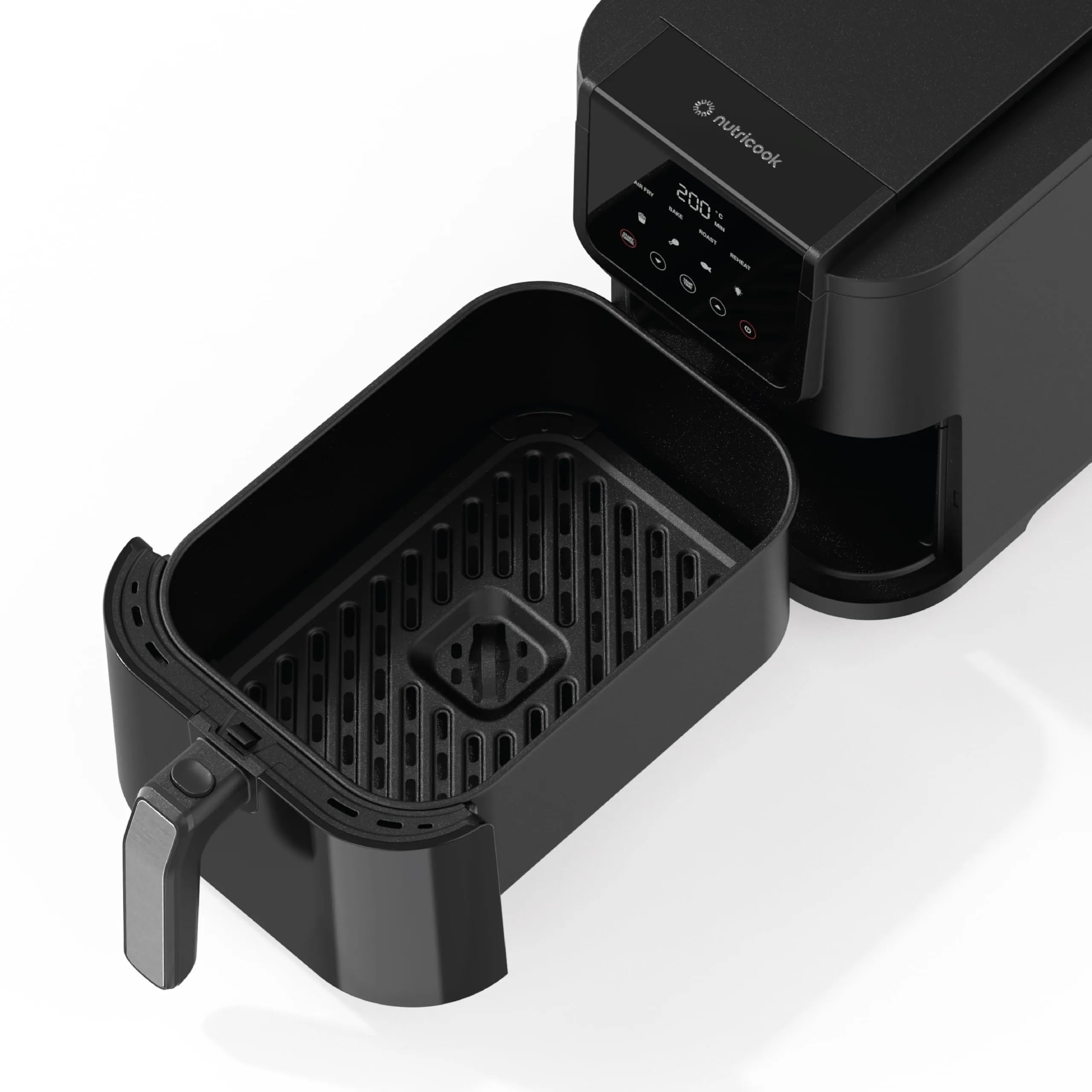 Nutricook NC-AFS100 Slim Air Fryer | 5L | 1500W | 4 Programs | Ceramic Coating | Viewing Window