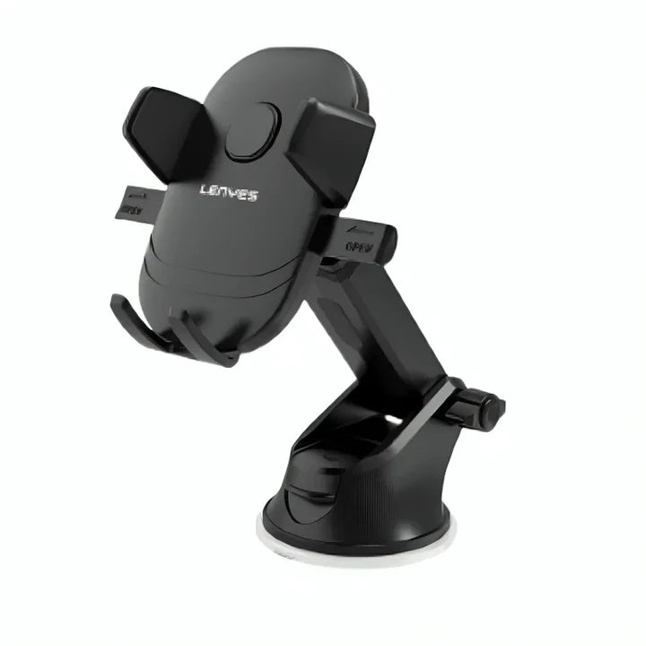 LENYES CR120 Mobile Holder – Black, Flexible Car Mount
