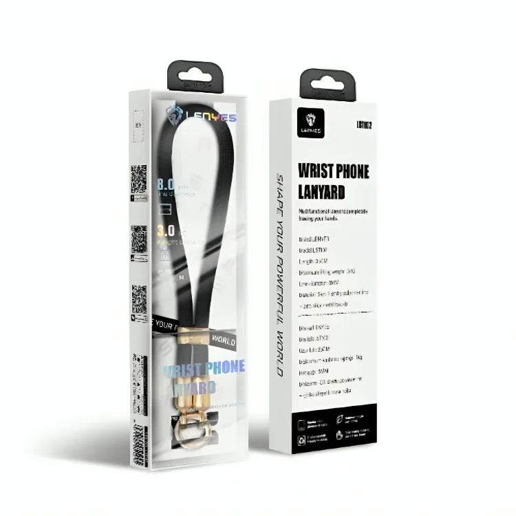 Lenyes LST102 Phone Lanyard – Safe & Stylish – Black
