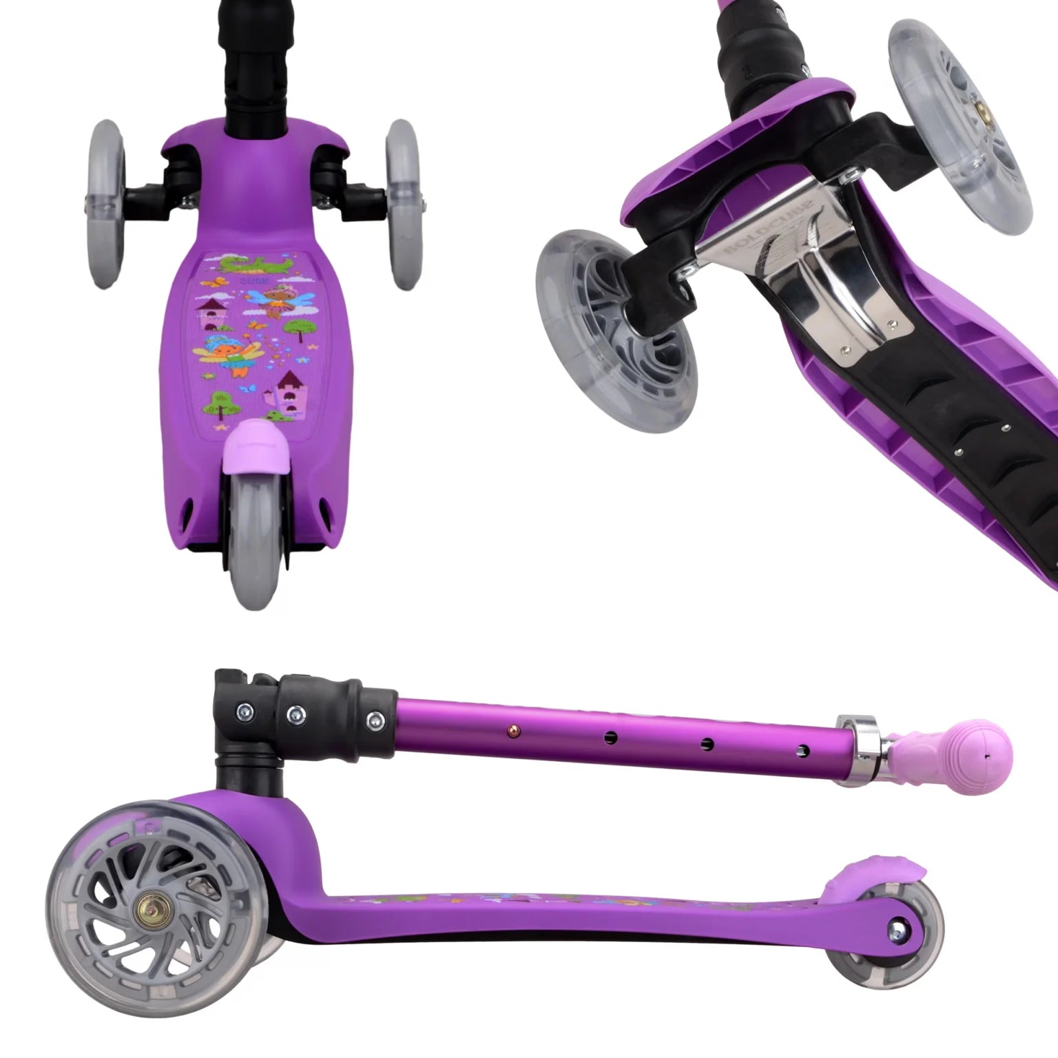 Boldcube – Teeny Fold Scooter for Kids 3-8 | Fairytale Lilac