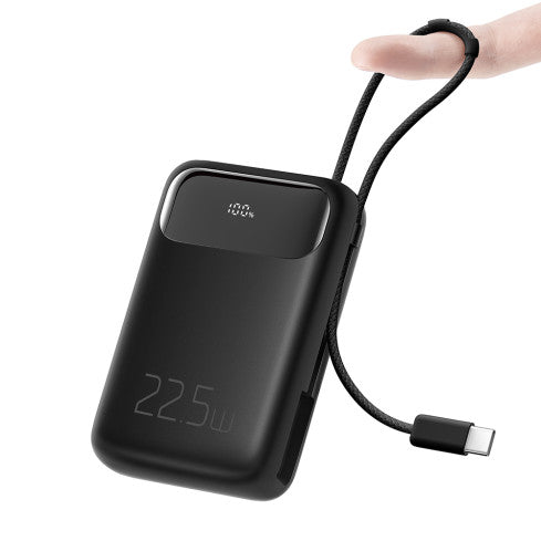 MCDODO 10000mAh Power Bank with PD & QC and Built in Cable