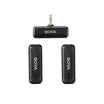 BOYA 2.4GHz AUX 3.5mm Wireless Microphone System (Two Mic) - Black