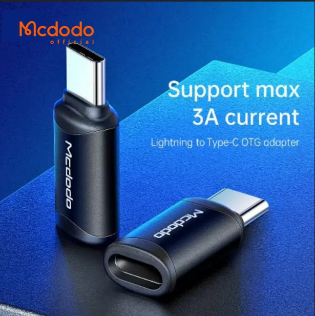 McDodo Lightning to Type C Adapter Fast Charging & Data Transfer