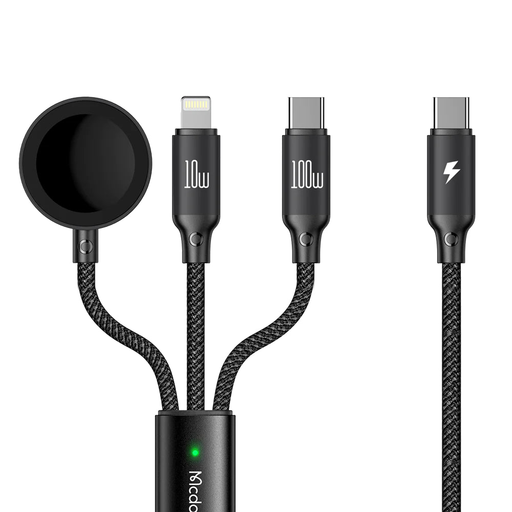 Mcdodo 3 in 1 Wireless Charging Cable - Fast & Easy Charging