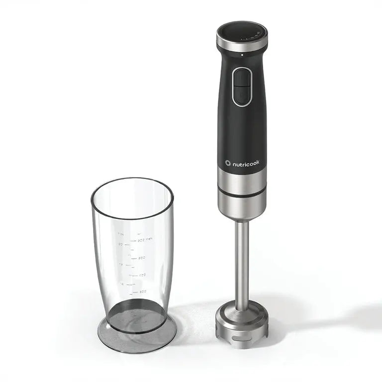 Nutricook HB150K Hand Blender Essentials | 1200W | Powerful Immersion Blender | Black