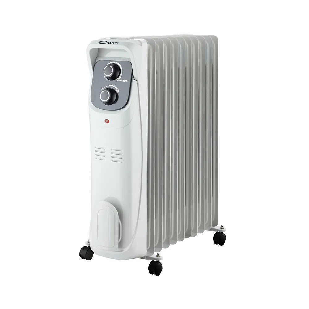 CONTI Oil Radiator 11 Fins – White Color Efficient Heating