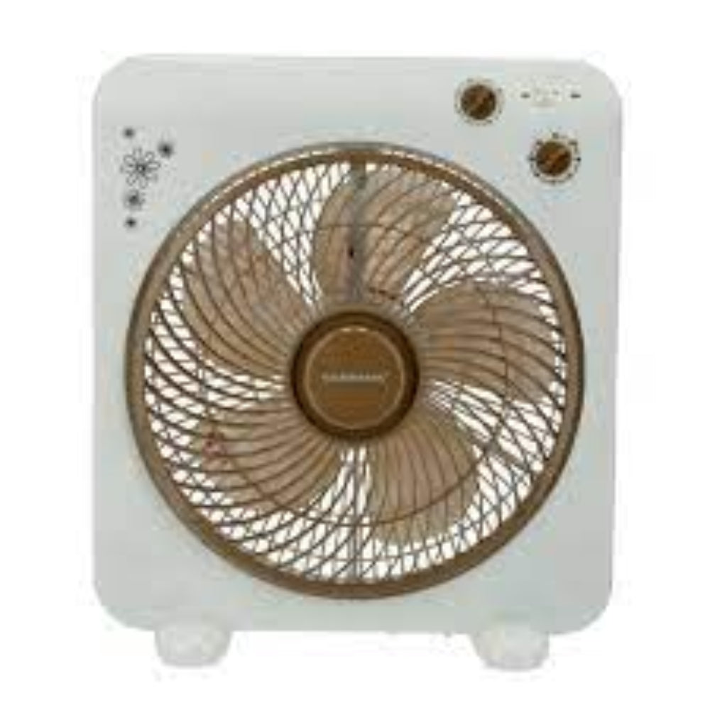 Olsenmark 12” Box Fan with 3-Speed Setting & Timer