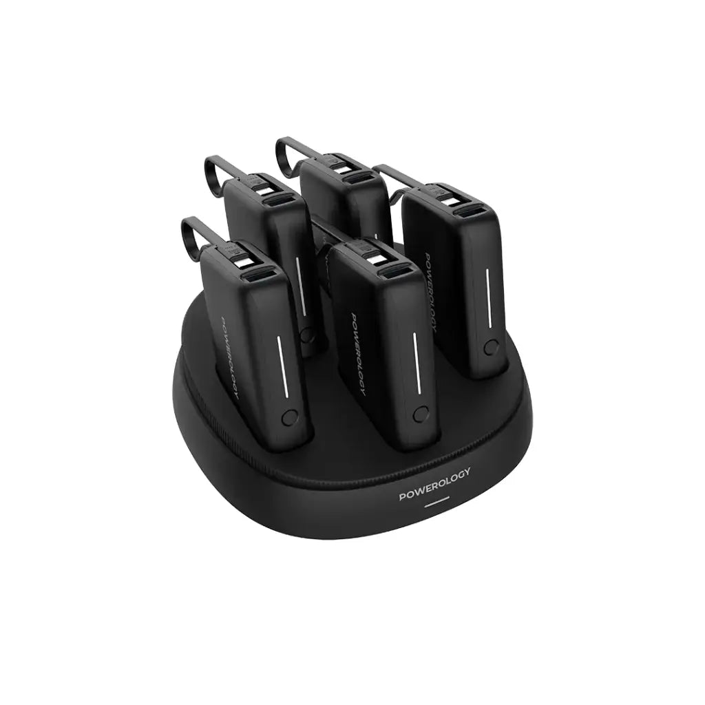 Powerology ×5 10000mAh Power Bank Station | 20W Fast Charging