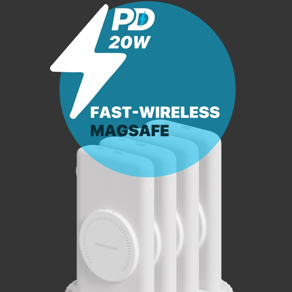 Powerology 4 in 1 Wireless Power Bank Station (10000mAh)
