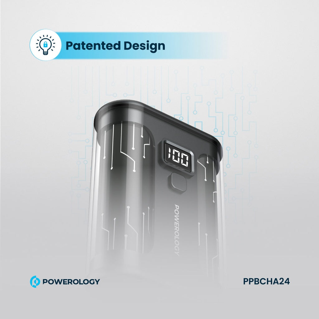 Powerology Crystalline 10000mAh PD 35W Fast Power Bank