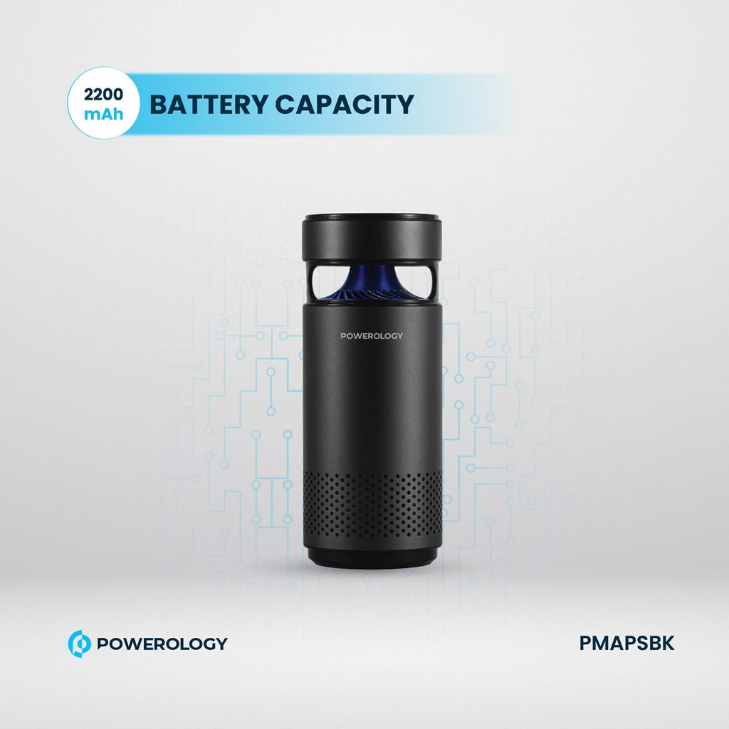 Powerology Portable Mini Air Purifier – HEPA H13 & UVC Sterilization