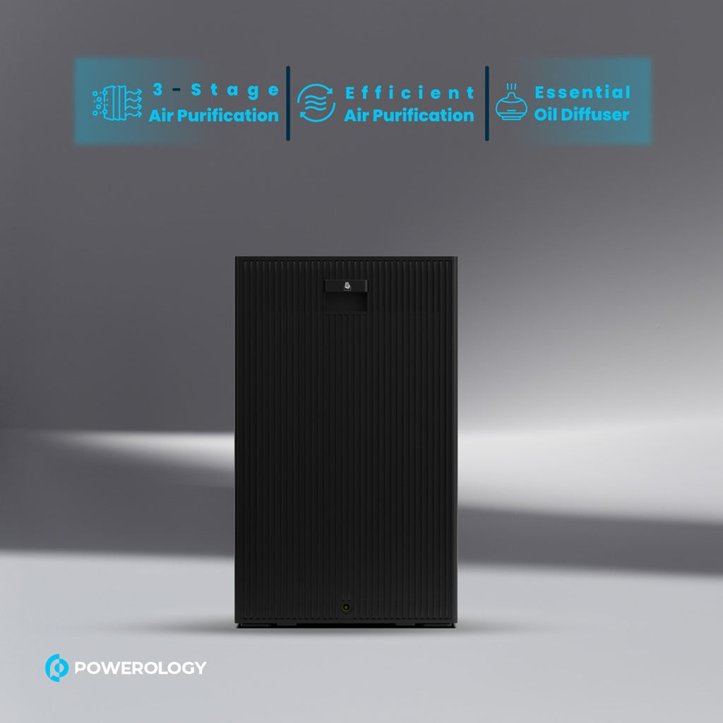 Powerology Smart Air Purifier – HEPA H11 & PM2.5 Sensor
