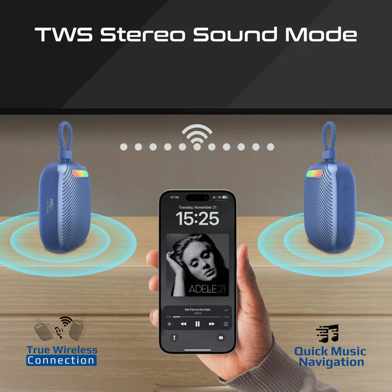 Promate Tingz CrystalSound™ 7W High-Definition Wireless Speaker