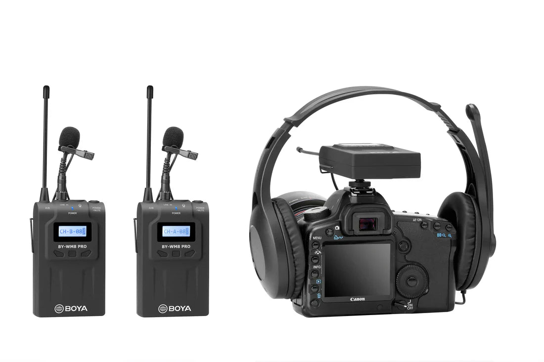 BOYA BY-WM8 Pro-K2 Dual Wireless Mic w/ 2 Transmitters