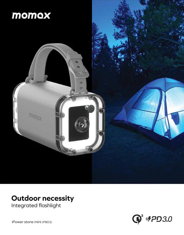 Momax Power Stone Mini 40000mAh Portable Power Station - Silver & Space Gray