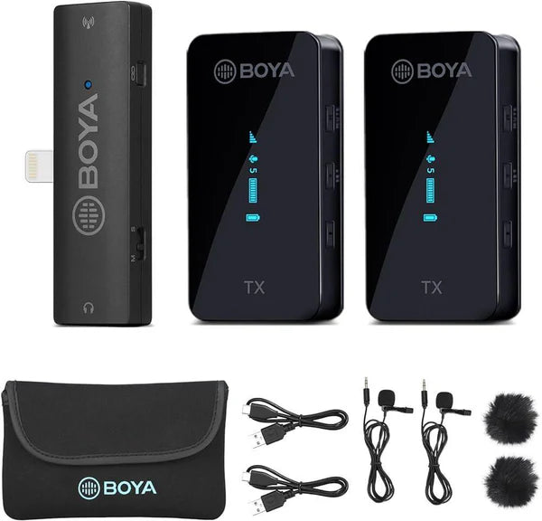 BOYA BY-XM6-S4 Dual Wireless Microphone System – 3.5mm Receiver
