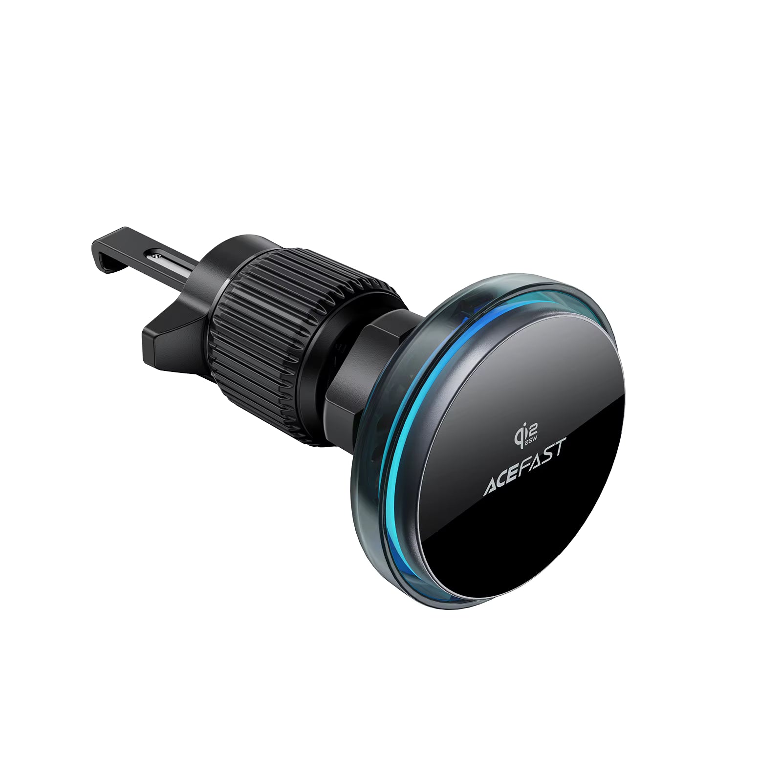 ACEFAST D61 Qi2 25W Magnetic Car Mount Wireless Charger with Cooling Fan & RGB Light