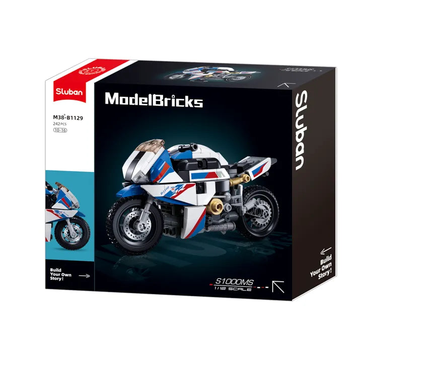 Sluban Motorcycle 1000RR Building Set M38-B1129 - 242 Pieces