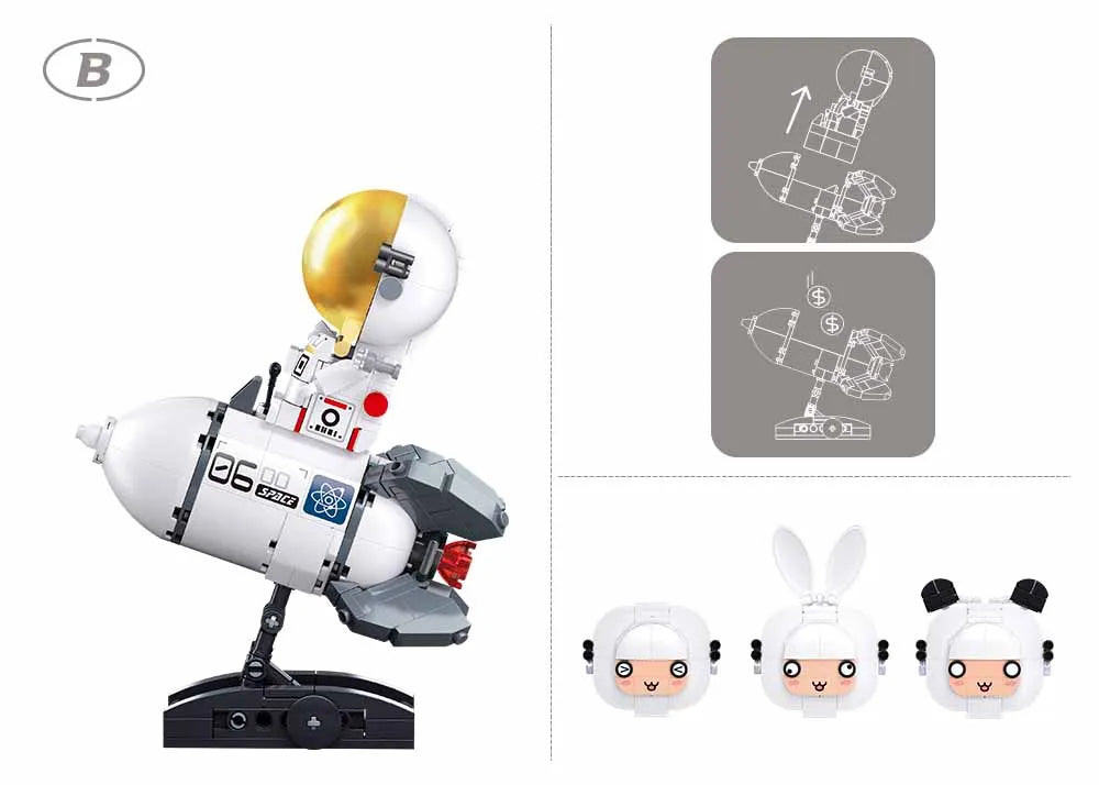 Sluban Mars Astronaut – Display 1 | Building Set M38-P8001