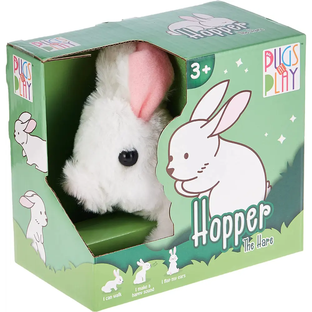 Pugs At Play Jumping Hopper 6.5 - Inches Battery Operated
