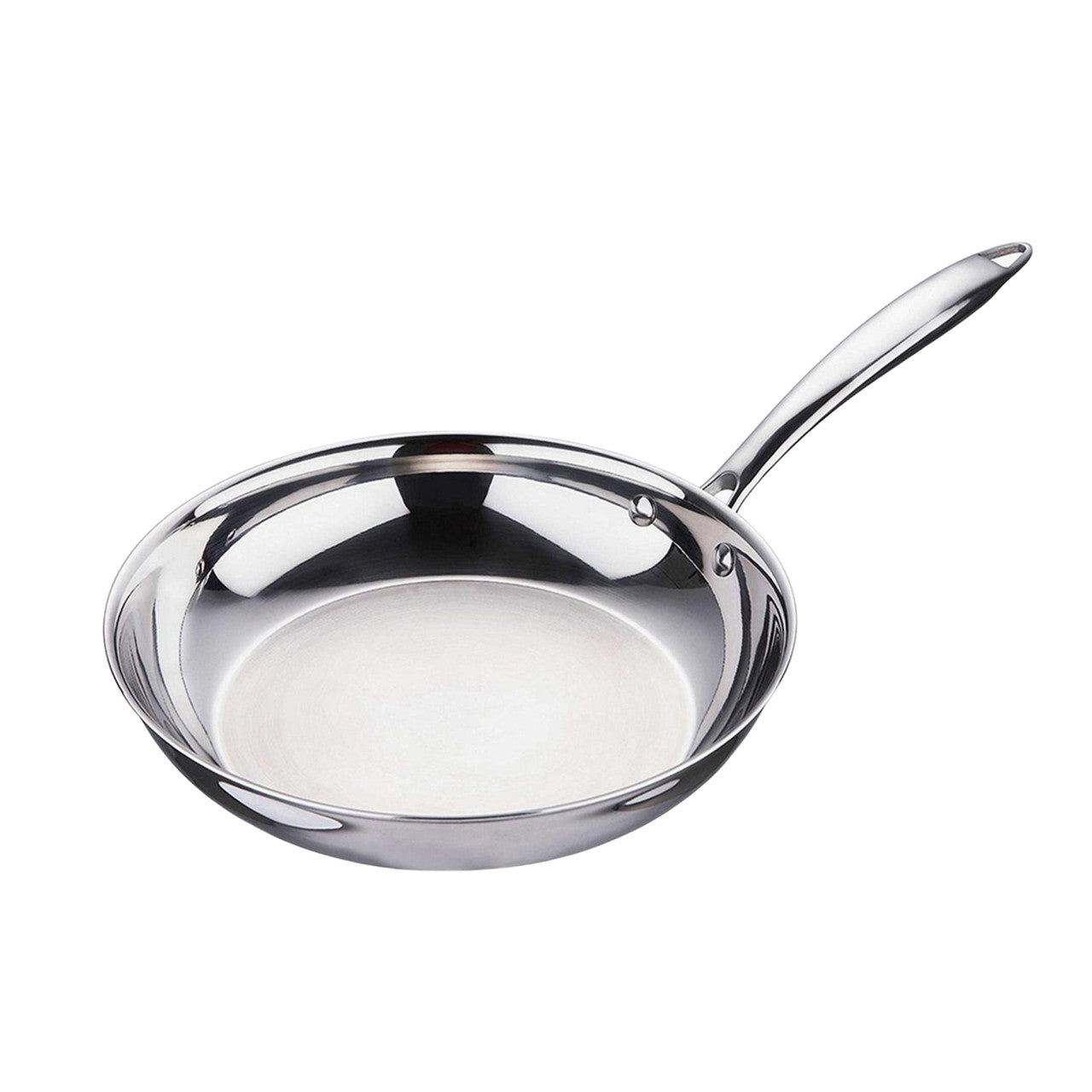 Arshia 22cm Tri-Ply Stainless Steel Frying Pan with Aluminum Core