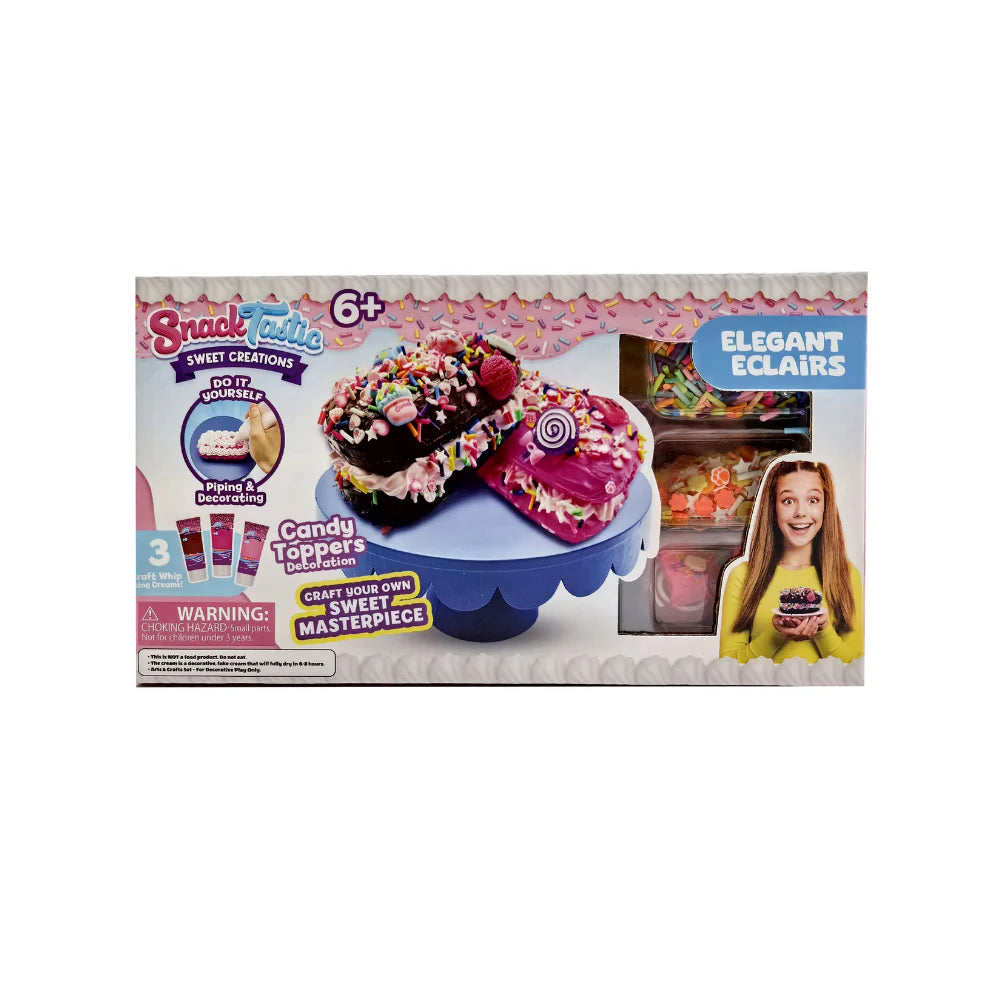 Snack Tastic Elegant Éclair Design - DIY Decorating Kit for Kids Ages 6+