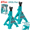 TOTAL Jack Stand Pair 6-Ton Capacity, Adjustable Height 388–580mm