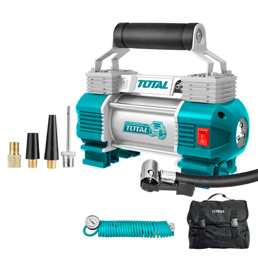 TOTAL 2-Cylinder Car Tire Inflator High Performance