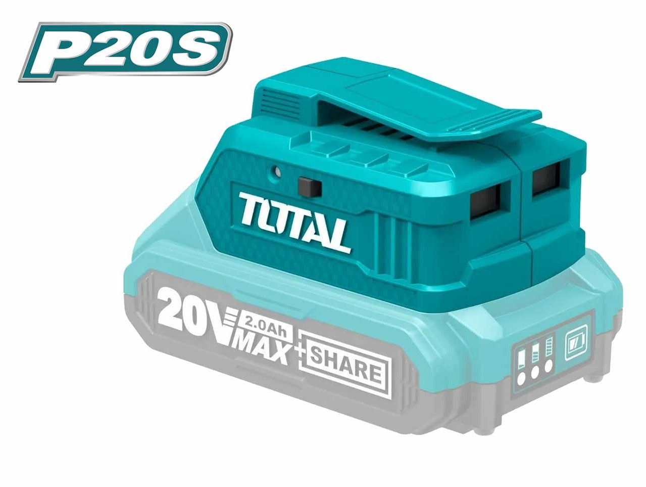 TOTAL 20V USB Battery Charger Smart & Portable Power Solution