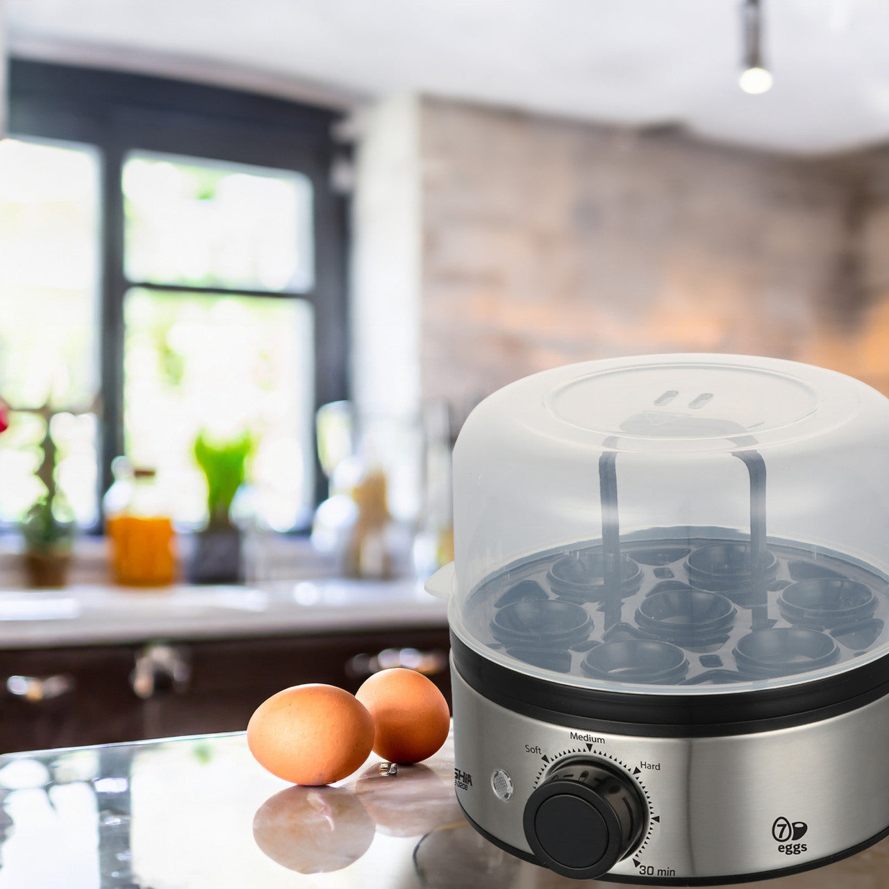 Arshia Egg Boiler – 7 Eggs Capacity, 400W, IPCS