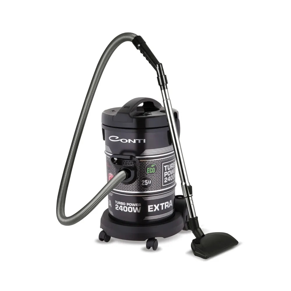 CONTI Vacuum Cleaner 2400W – Durable Metal Drum