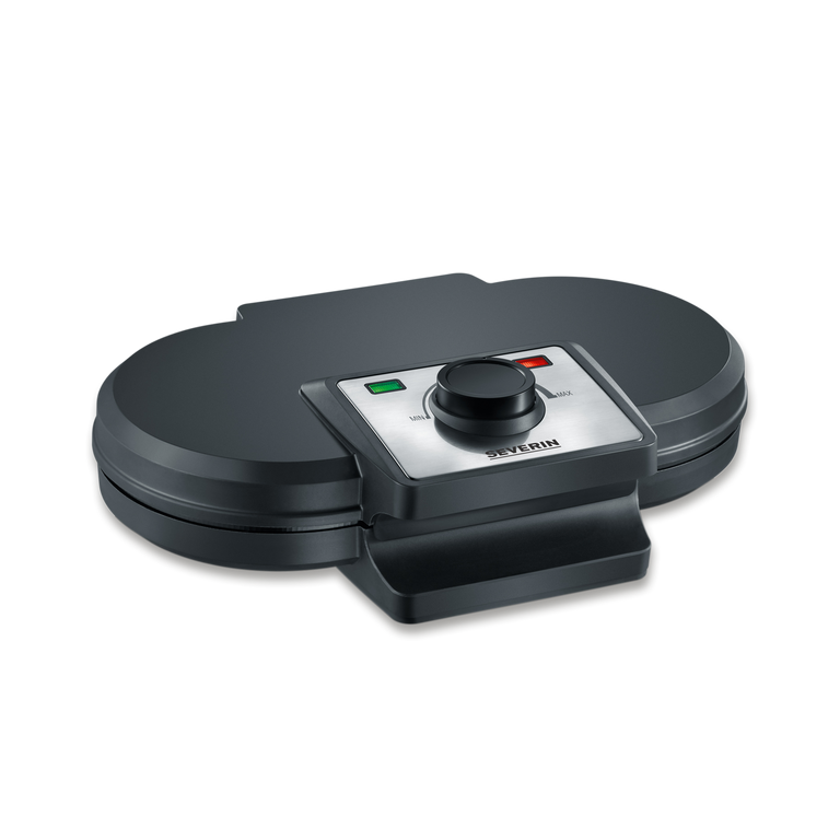Severin Double Waffle Maker - Non-Stick & Space-Saving Design