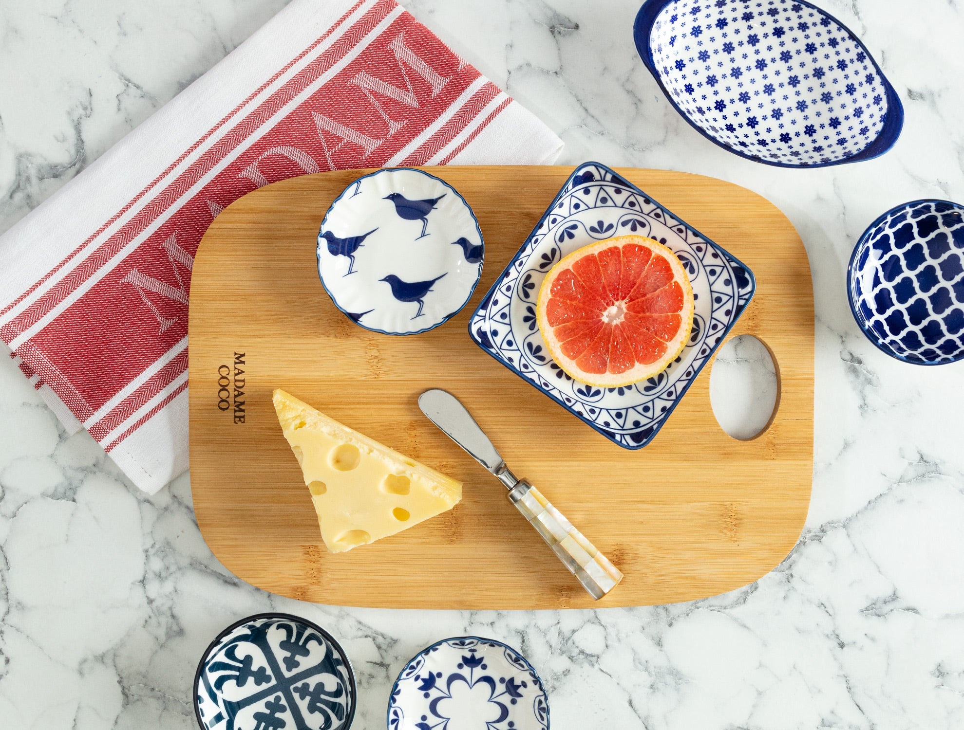Silvain Bamboo Cutting Board 35x25 - Madame Coco JO
