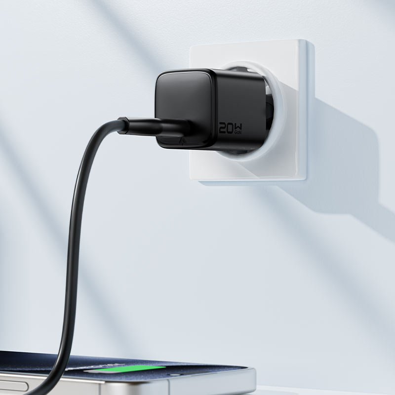 ACEFAST A117 GaN Wall Charger 20W PD – USB-C Fast Charging, EU Plug