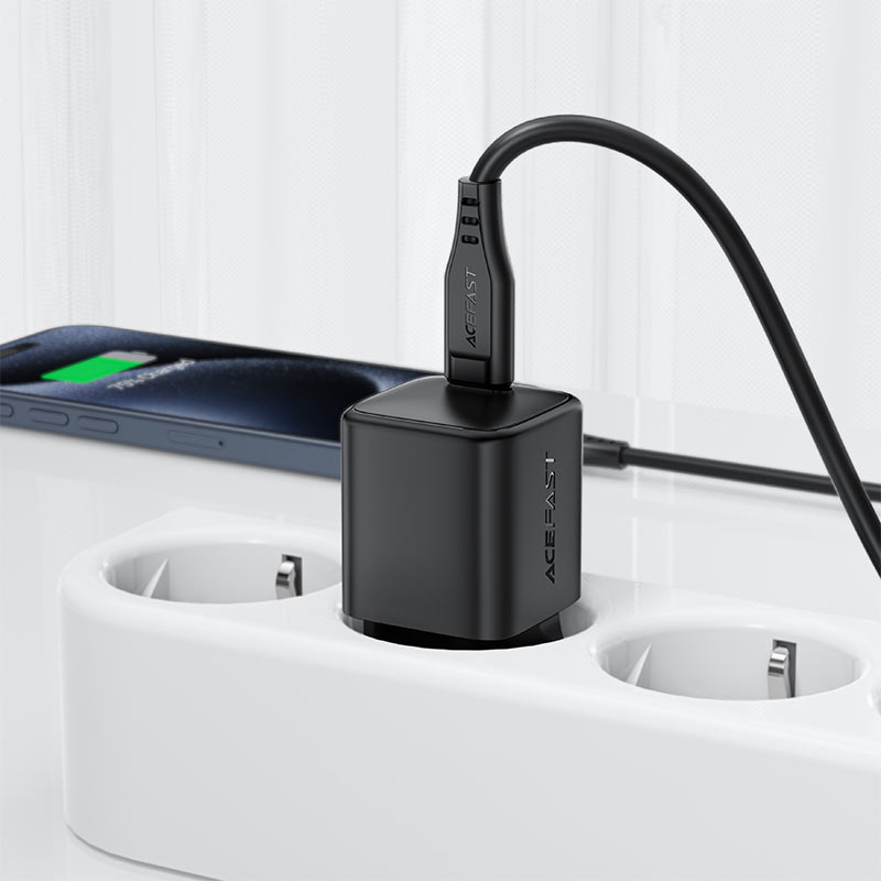 ACEFAST A117 GaN Wall Charger 20W PD – USB-C Fast Charging, EU Plug