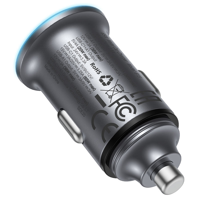 ACEFAST B15 65W Fast Car Charger Dual Port USB-C 65W + USB-A 36W