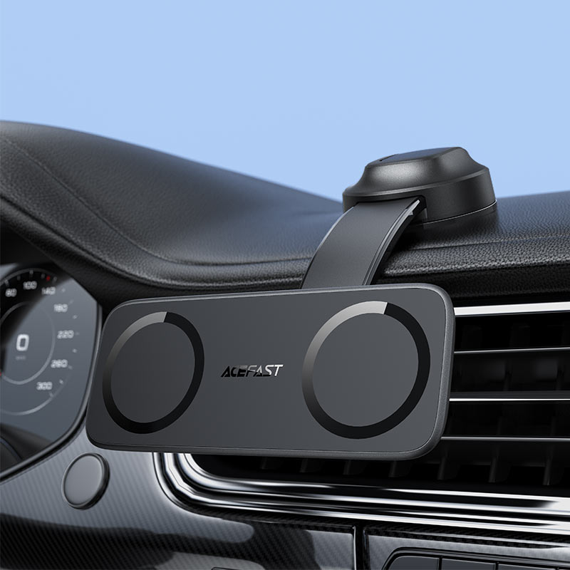 ACEFAST D60 Dual Magnetic Car Phone Holder — Dashboard & Windshield Mount for 2 Phones