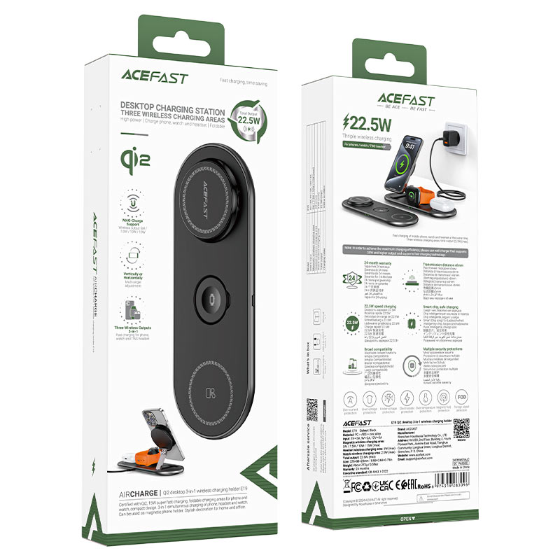 Acefast E19 Qi2 Wireless Charger Desktop Holder Fast