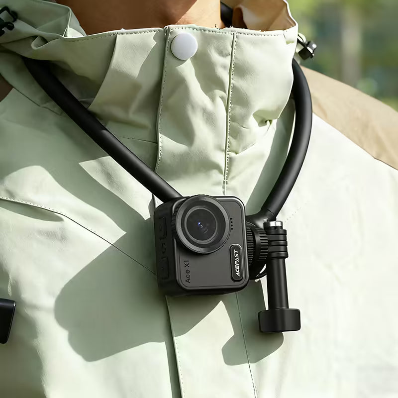 ACEFAST E37 Neck Action Camera Holder – Hands-Free First-Person Mount