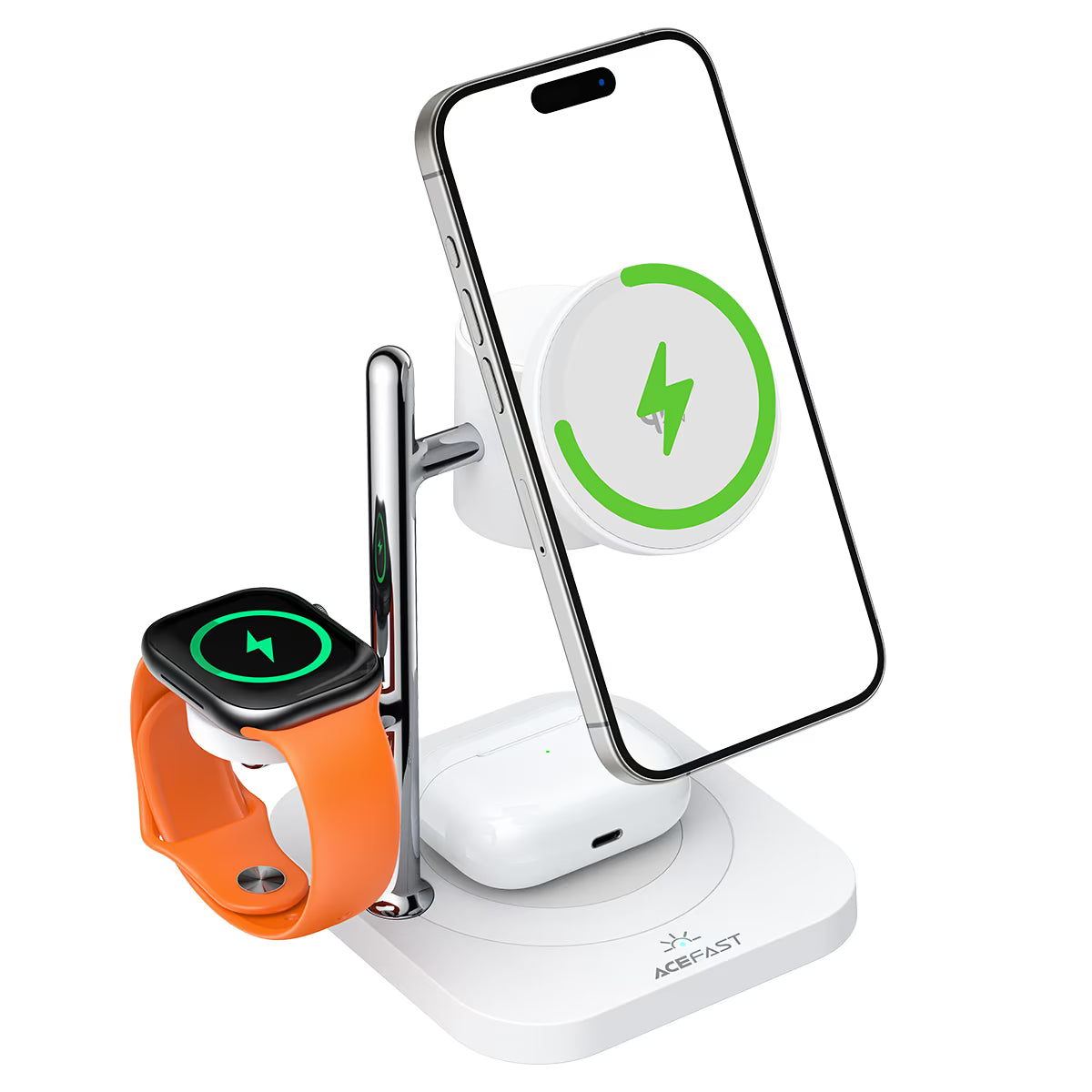 ACEFAST E39 4-in-1 Desktop Wireless Charging Station 32.5W Qi2.2 with Night Light