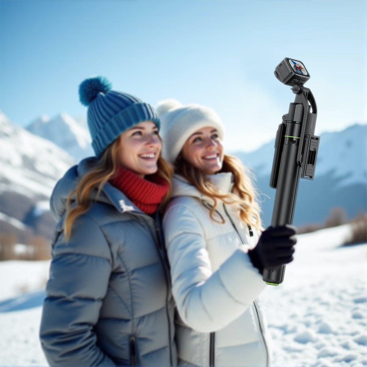 ACEFAST E41 Selfie Stick with Tripod & AI Face Tracking – 1.76m, Bluetooth Remote