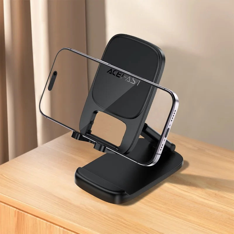 ACEFAST E45 Desktop Foldable Phone Holder – Telescopic, Dual-Axis, Universal