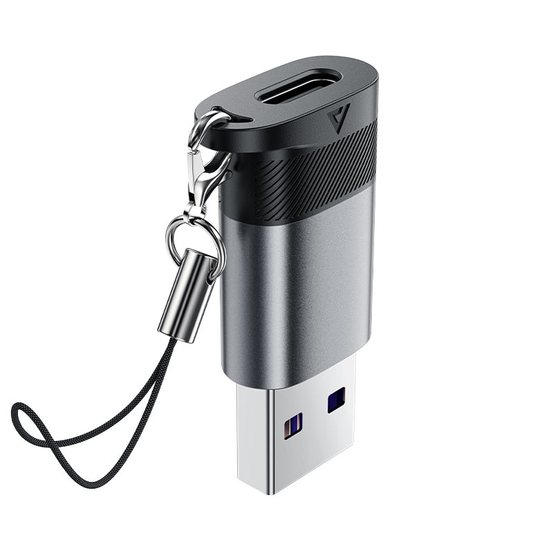ACEFAST J8 USB-C to USB-A Adapter – 10Gbps, 27W Charging, Plug & Play