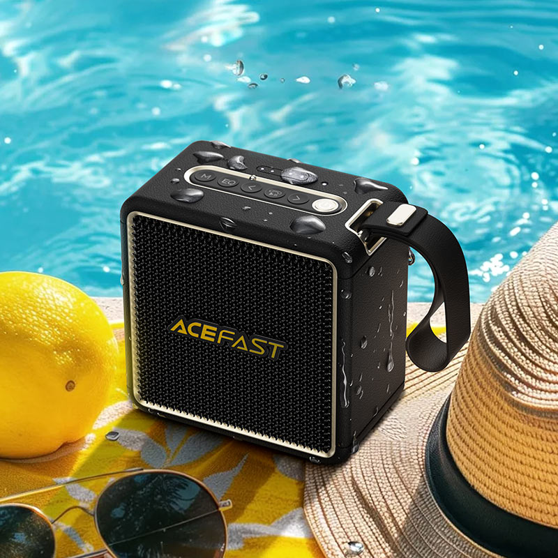 ACEFAST K3 Nano Portable Wireless Speaker – 46W Peak, 360° Sound, DSP, RGB, IPX6