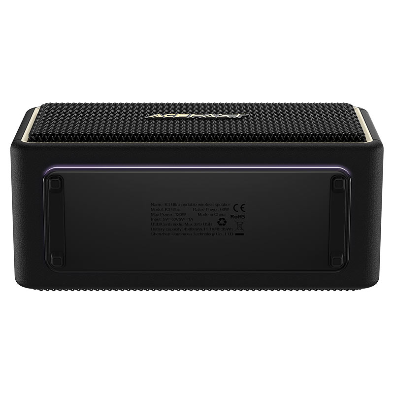 ACEFAST K3 Ultra Portable Wireless Speaker – 120W Peak, 360° Sound, DSP, IPX6, 19H